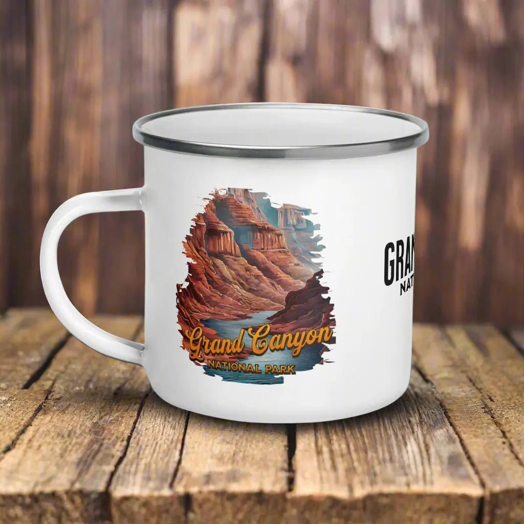 Grand Canyon National Park enamel camp mug shown as primary product image