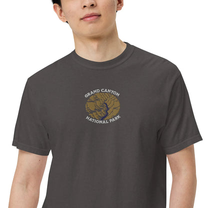 Grand Canyon National Park premium embroidered t-shirt alternate apparel color or product angle