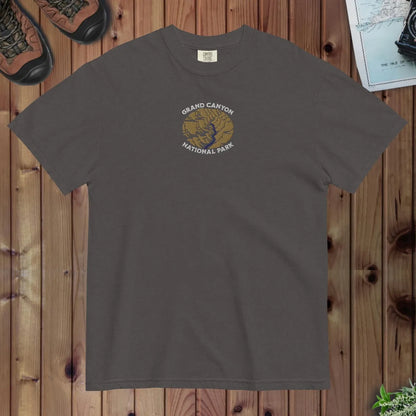 Grand Canyon National Park premium embroidered t-shirt shown in lifestyle or modeled setting