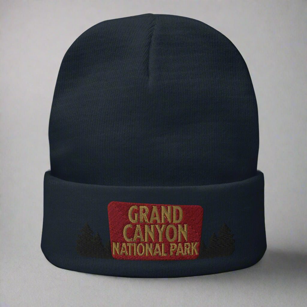Grand Canyon National Park sign embroidered beanie alternate product angle