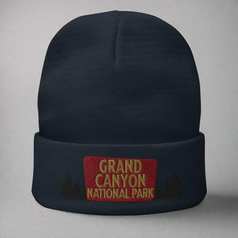 Grand Canyon National Park sign embroidered beanie alternate product angle