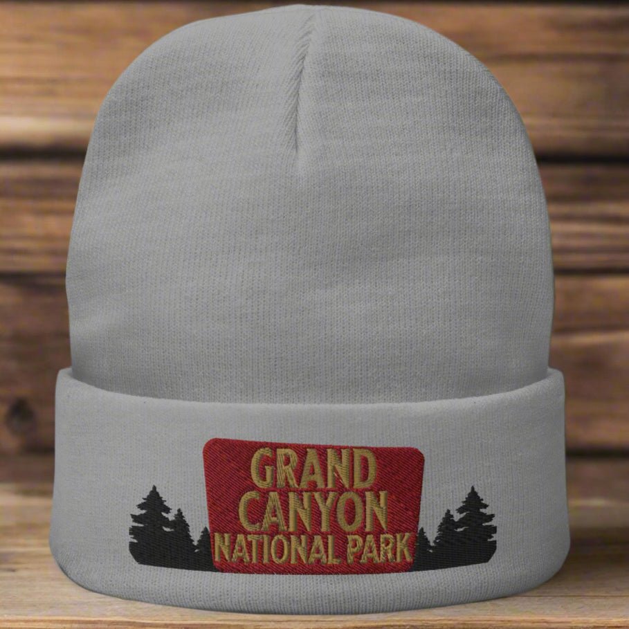 Grand Canyon National Park sign embroidered beanie primary product view