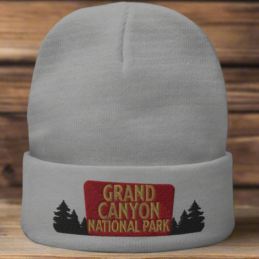 Grand Canyon National Park sign embroidered beanie primary product view