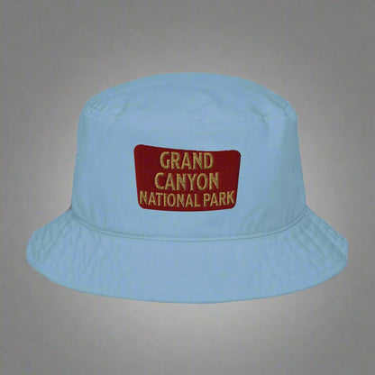 Grand Canyon National Park sign embroidered organic bucket hat alternate product angle