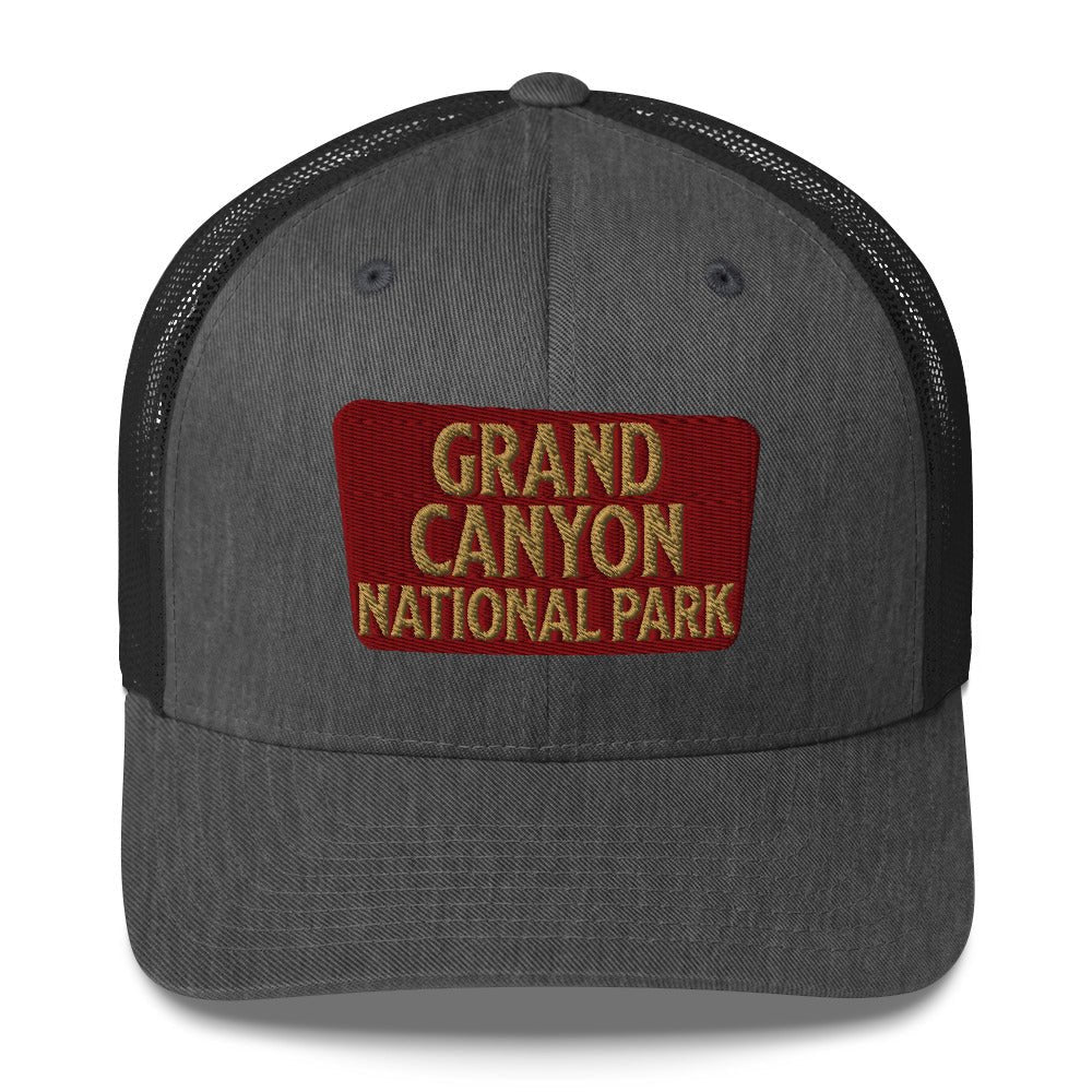 Grand Canyon National Park Sign Embroidered Trucker Hat - Parks Apparelhat
