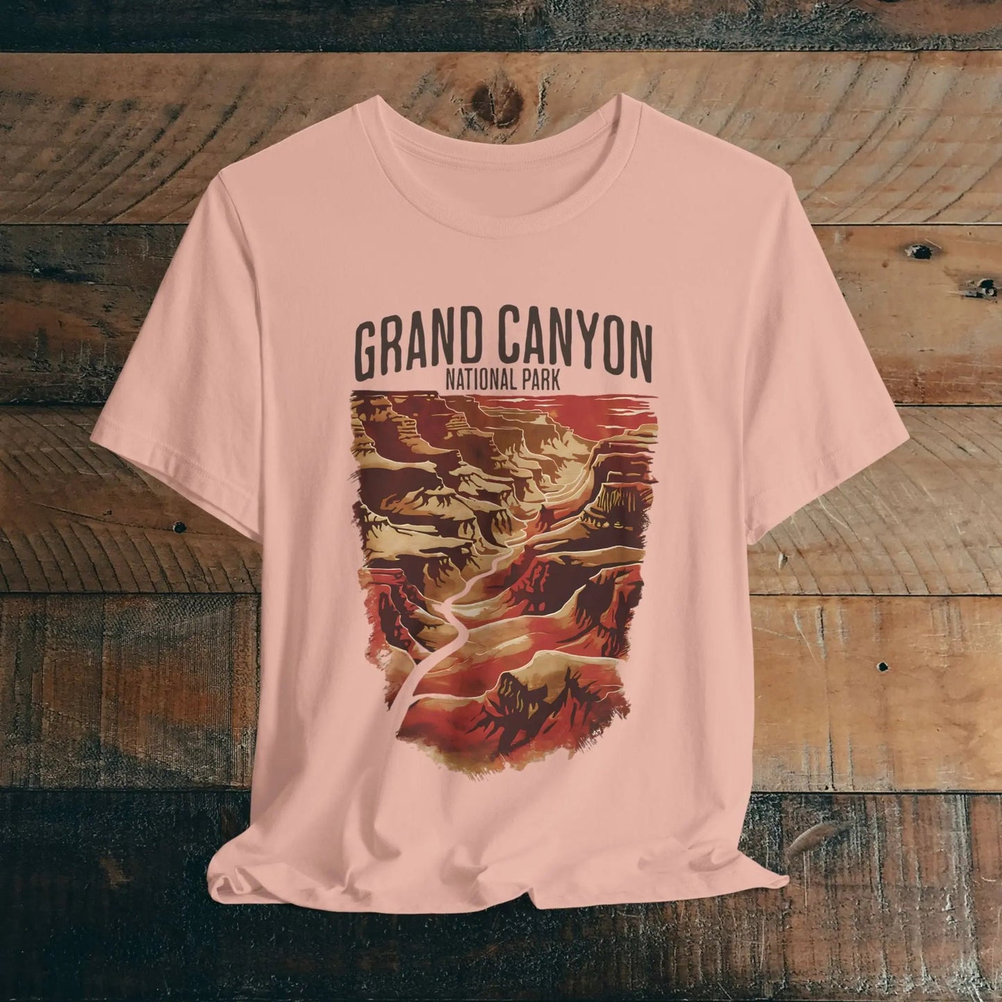 Grand Canyon National Park graphic t-shirt shown in alternate apparel color