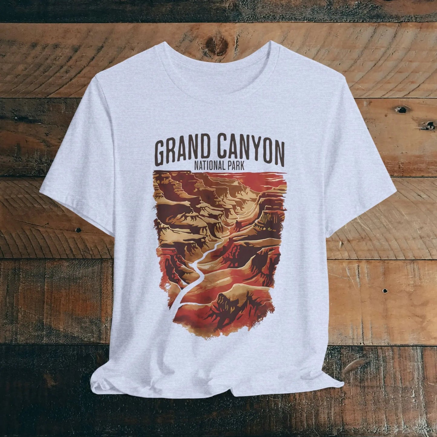 Grand Canyon National Park graphic t-shirt shown in alternate apparel color