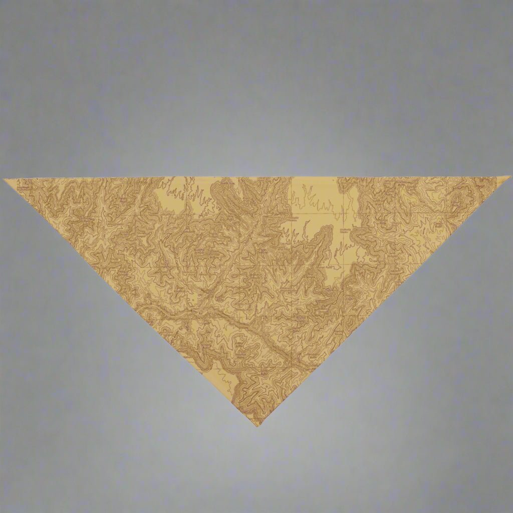 Grand Canyon National Park Topographic Dog Bandana - Parks ApparelPets