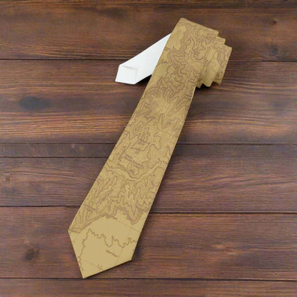 Grand Canyon National Park Topographic Necktie USGS Topo Map - Parks ApparelAccessories