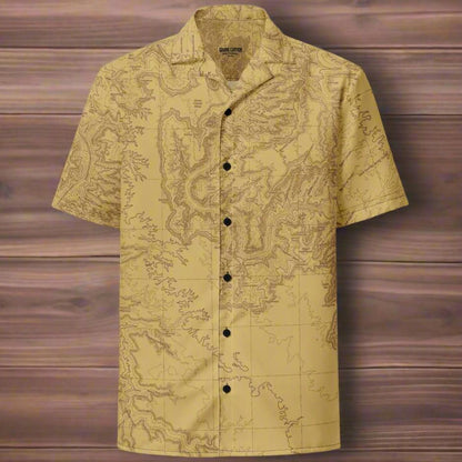 Grand Canyon National Park topographic unisex button up shirt primary product view