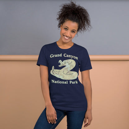 Grand Canyon Rattlesnake national park topo t-shirt detail or alternate product view