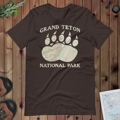 Grand Teton Bear Claw Topo T-shirt - Parks Apparel