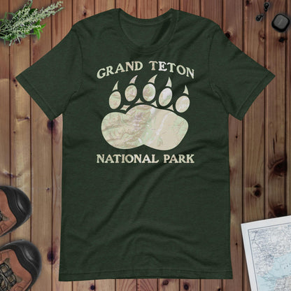 Grand Teton Bear Claw Topo T-shirt - Parks Apparel