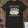 Grand Teton Bear Claw National Park Topo T-shirt