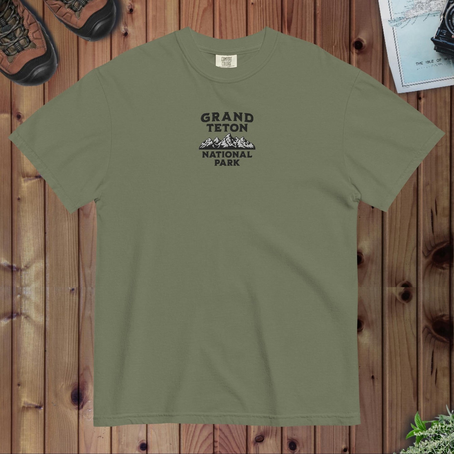 Grand Teton National Park Premium Embroiderd T-shirt - Parks ApparelT-Shirt