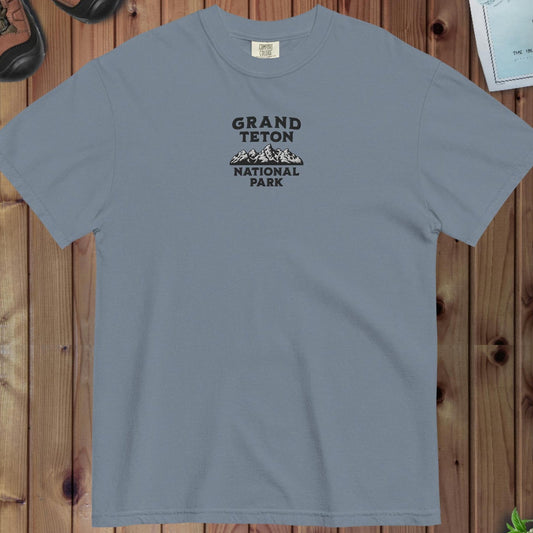 Grand Teton National Park premium embroidered t-shirt primary product view