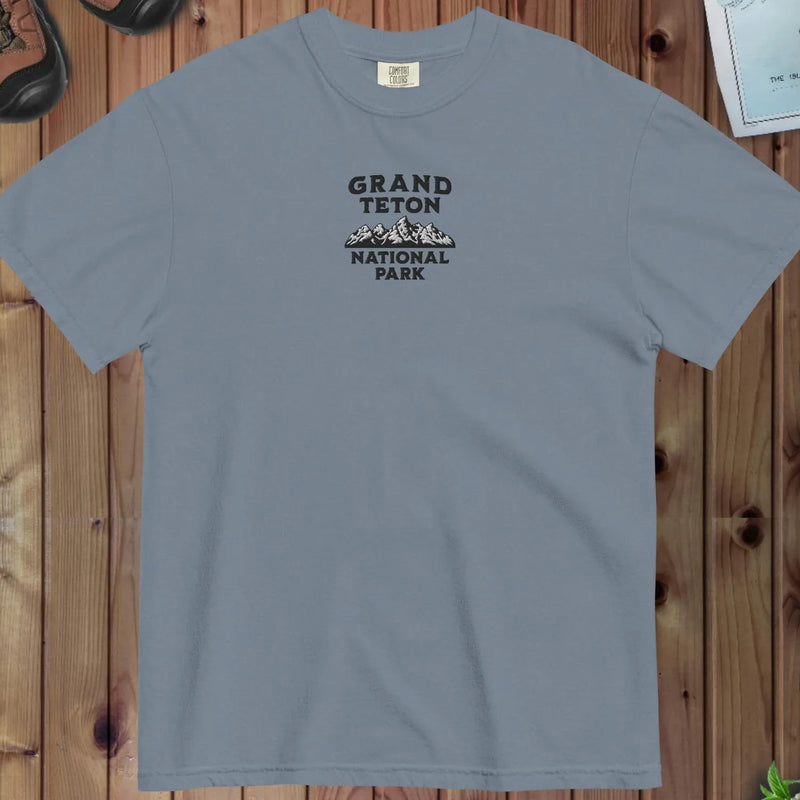 Grand Teton National Park premium embroidered t-shirt primary product view