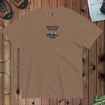Grand Teton National Park Premium Embroiderd T-shirt - Parks ApparelT-Shirt