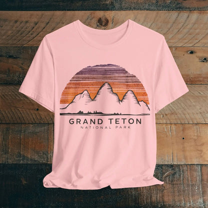 Grand Teton National Park T-Shirt Colorful Sky - Parks ApparelT-Shirt