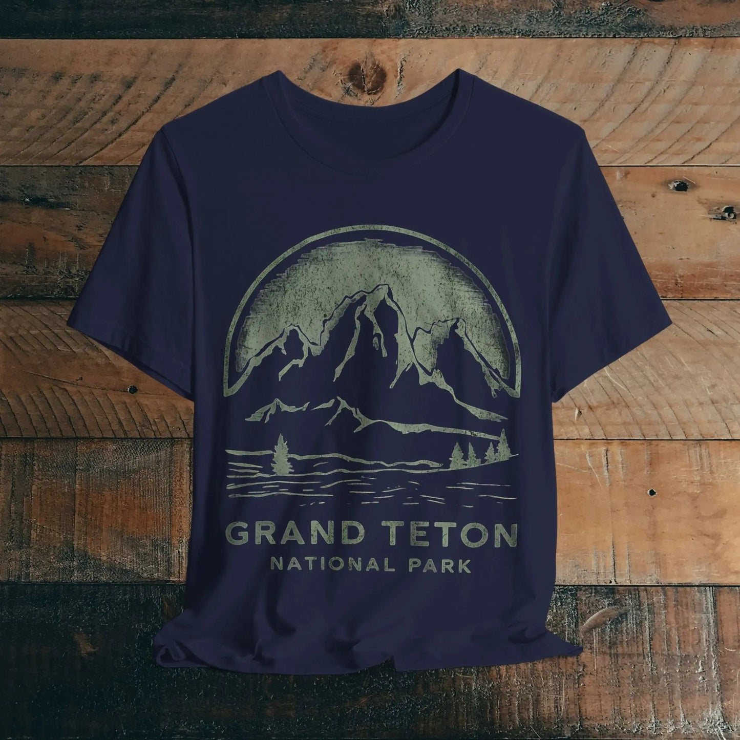 Grand Teton National Park T-Shirt Vintage Distressed Mountains - Parks ApparelT-Shirt