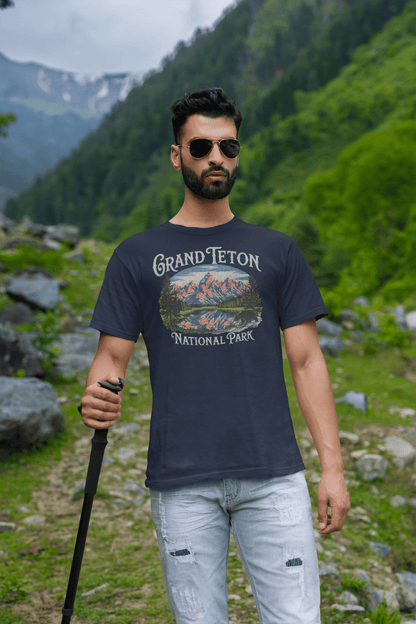 Grand Teton National Park vintage graphic t-shirt detail or alternate product view