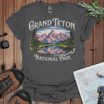 Grand Teton National Park vintage graphic t-shirt primary product view