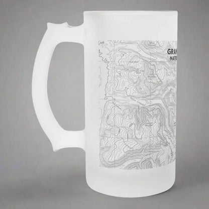 Grand Teton National Park Topographic Pint Mug - Parks Apparelbeer mug