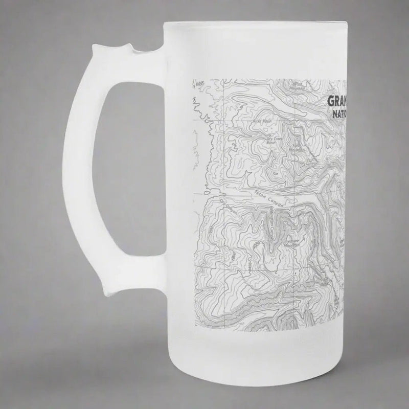 Grand Teton National Park Topographic Pint Mug - Parks Apparelbeer mug