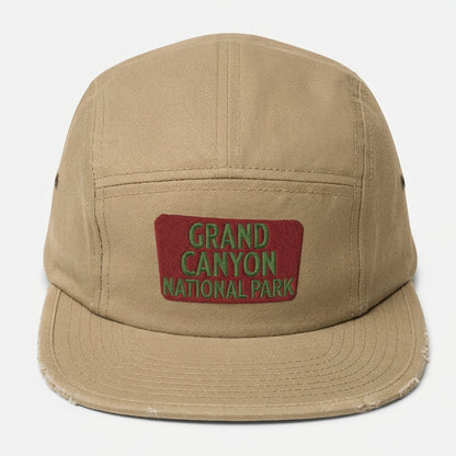 Grand Canyon National Park 5-Panel Hat in Khaki