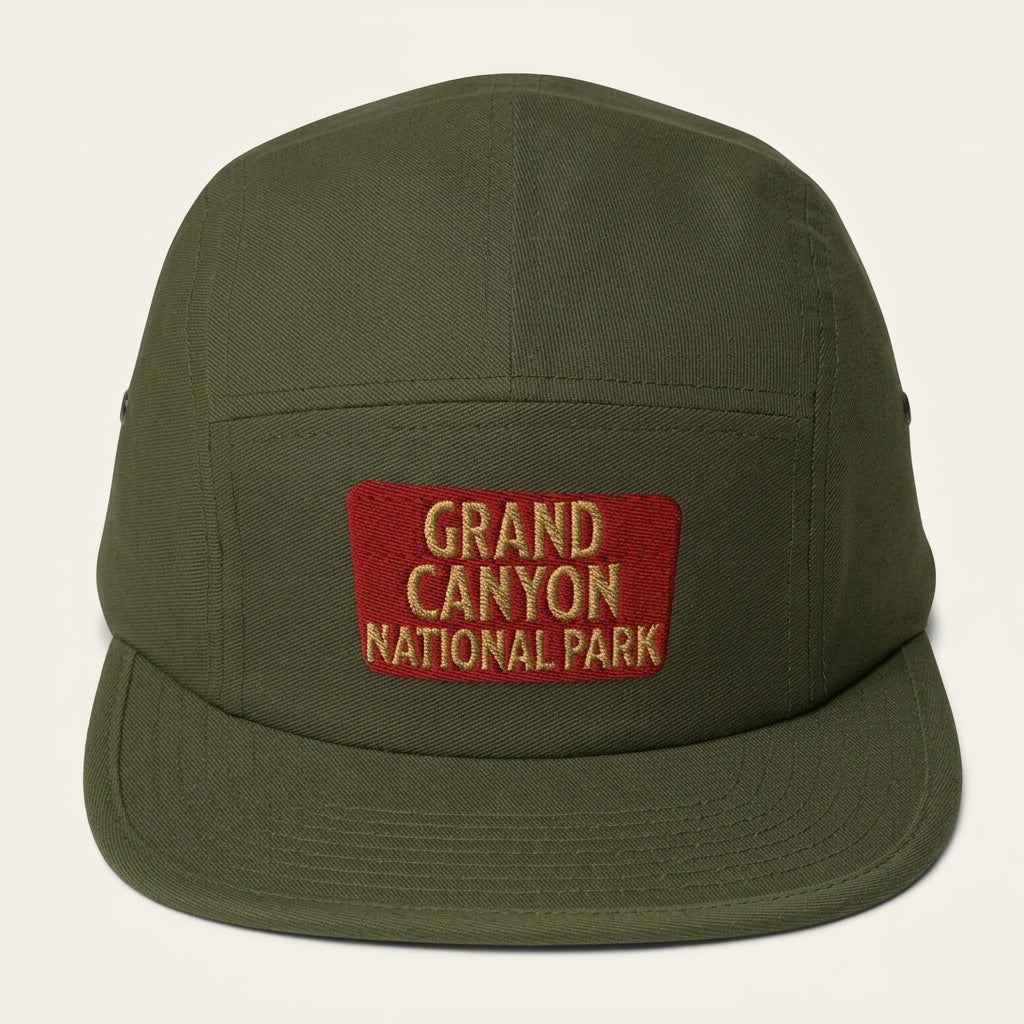 Grand Canyon National Park 5-Panel Hat in Olive