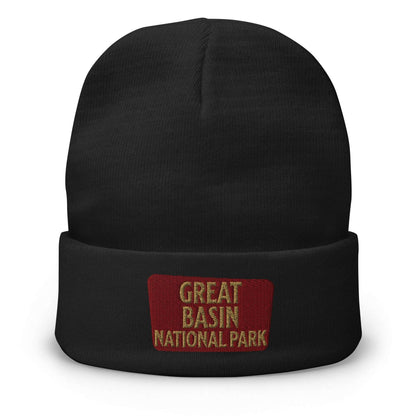 Great Basin embroidered beanie alternate product angle