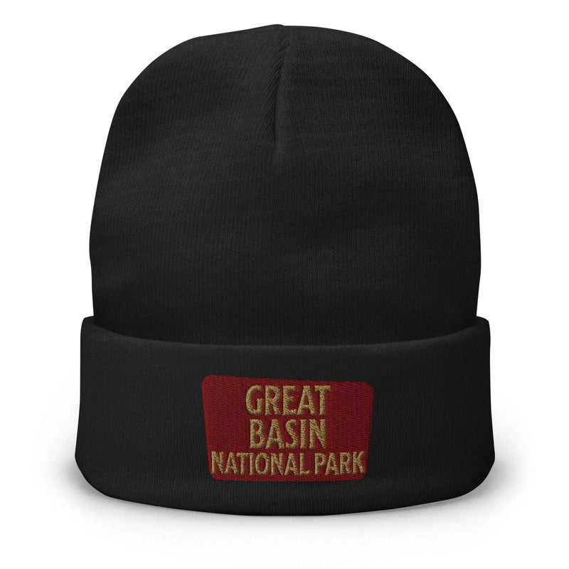 Great Basin embroidered beanie alternate product angle