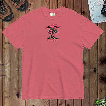 Great Basin National Park embroidered bristlecone premium t-shirt detail or alternate product view