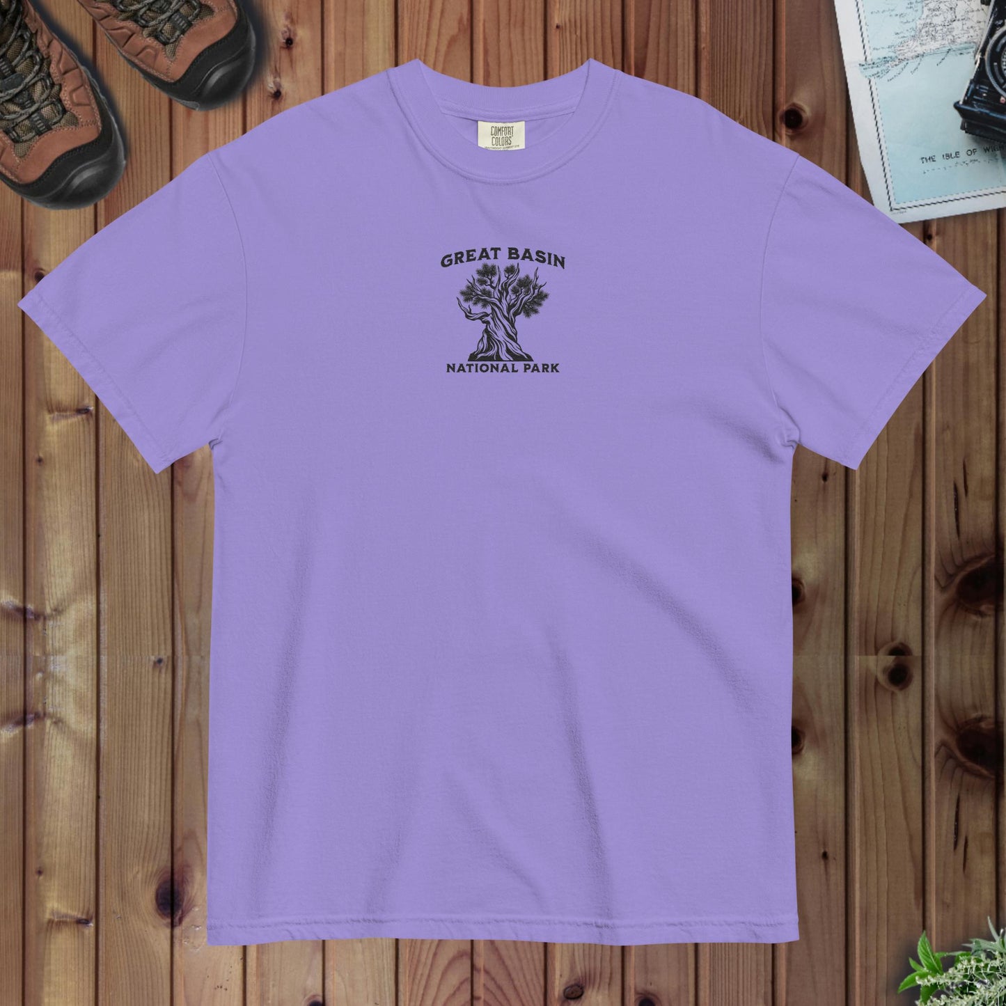 Great Basin National Park embroidered bristlecone premium t-shirt alternate apparel color or product angle