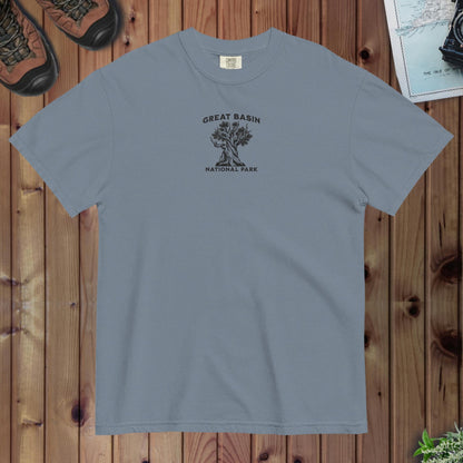 Great Basin National Park embroidered bristlecone premium t-shirt alternate apparel color or product angle