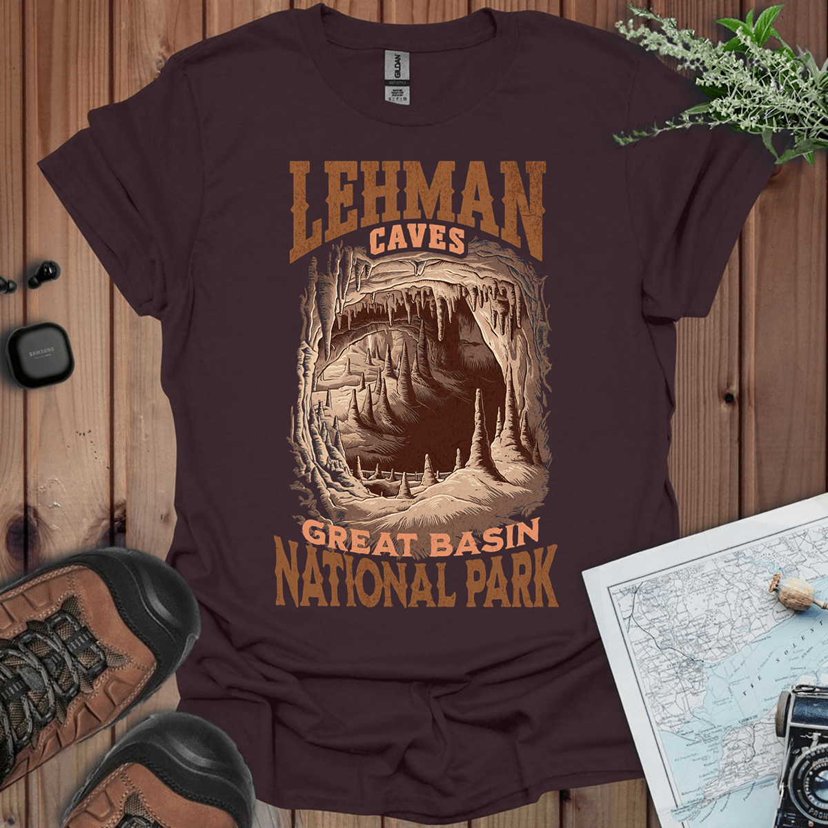 Great Basin National Park Lehman Caves graphic t-shirt primary product view