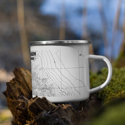 Great Basin National Park topographic enamel camp mug alternate product view