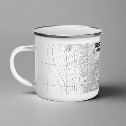 Great Basin National Park topographic enamel camp mug alternate product view