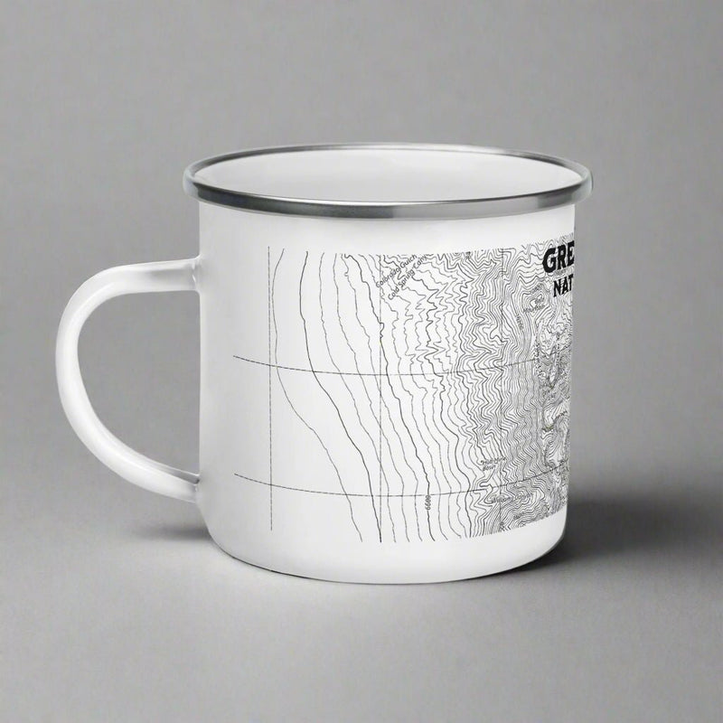 Great Basin National Park topographic enamel camp mug alternate product view