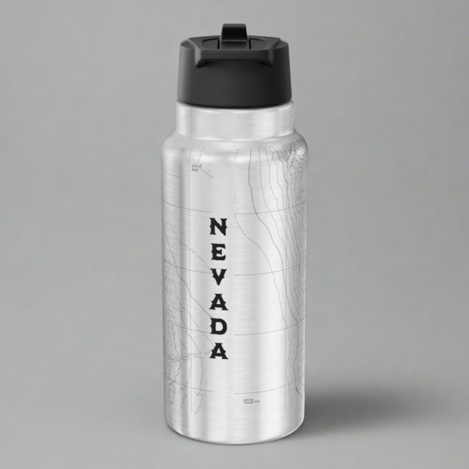 Great Basin National Park Topographic Insulated Water Bottle Tumbler - Parks ApparelMug