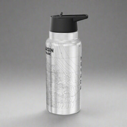 Great Basin National Park Topographic Insulated Water Bottle Tumbler - Parks ApparelMug