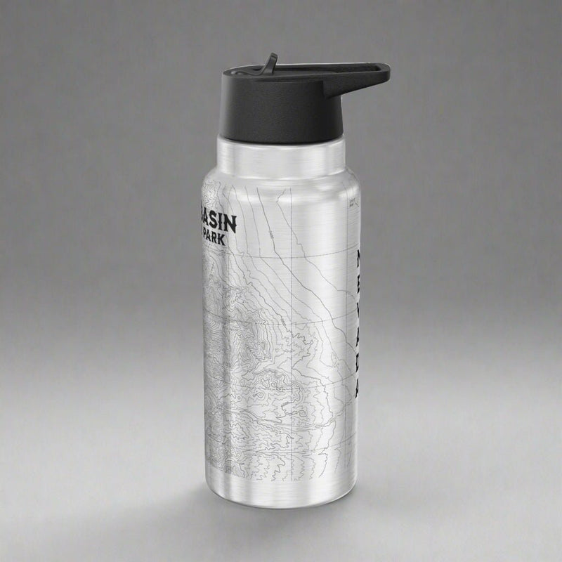 Great Basin National Park Topographic Insulated Water Bottle Tumbler - Parks ApparelMug