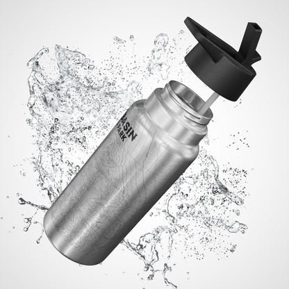 Great Basin National Park Topographic Insulated Water Bottle Tumbler - Parks ApparelMug