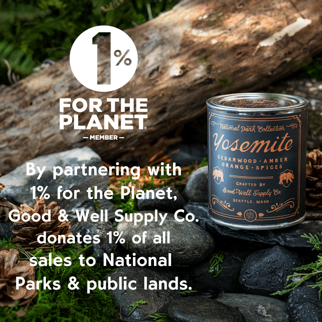 Great Smokies National Park candle shown from alternate product angle