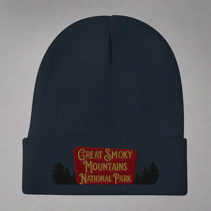 Great Smoky Mountain National Park embroidered beanie alternate product angle
