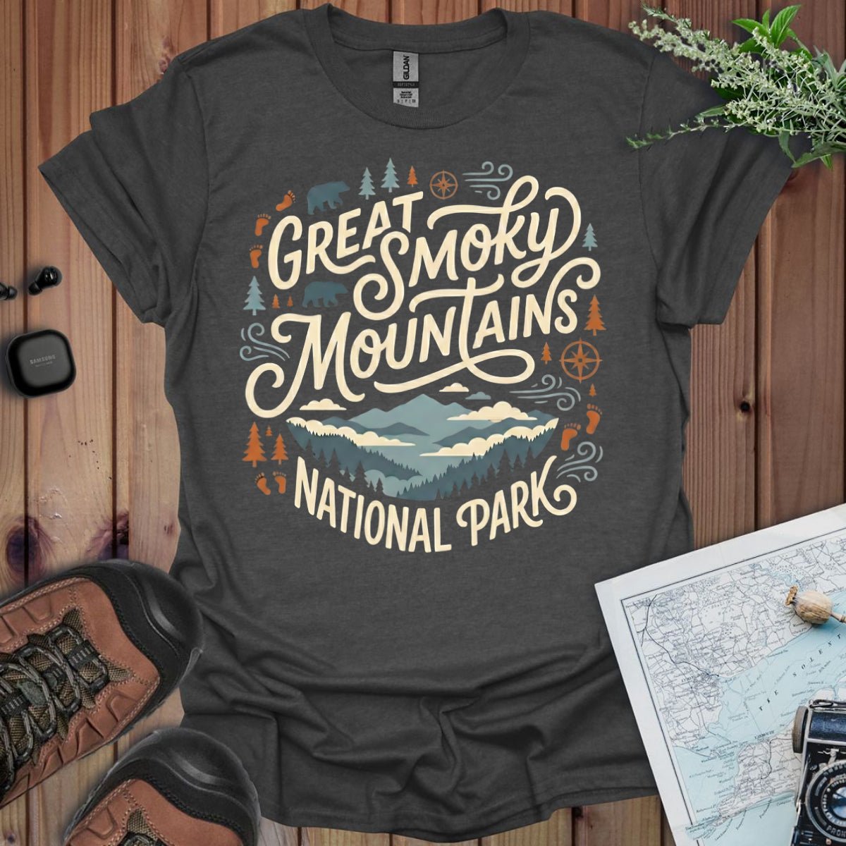 Great Smoky Mountain National Park t-shirt alternate apparel color or product angle