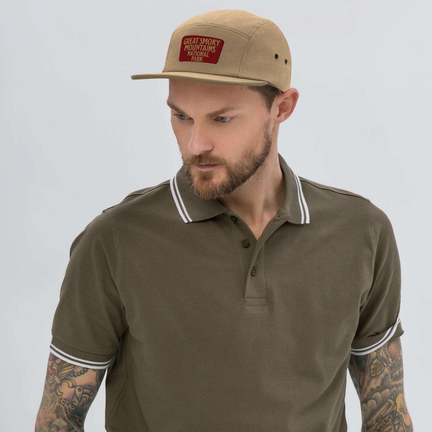 Great Smoky Mountains embroidered 5-panel hat detail or alternate product view