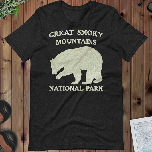 Great Smoky Mountains Bear Topo T-shirt - Parks ApparelT-Shirt