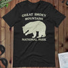 Great Smoky Mountains Bear National Park Topo T-shirt