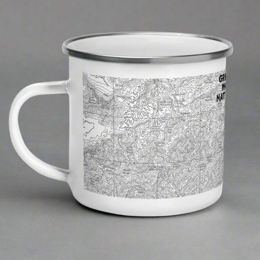 Great Smoky Mountains National Park Appalachian Trail enamel camp mug showing design detail or product variation